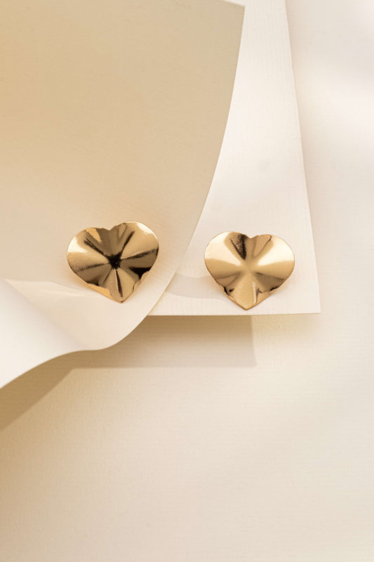 Brinco Coração Amassado