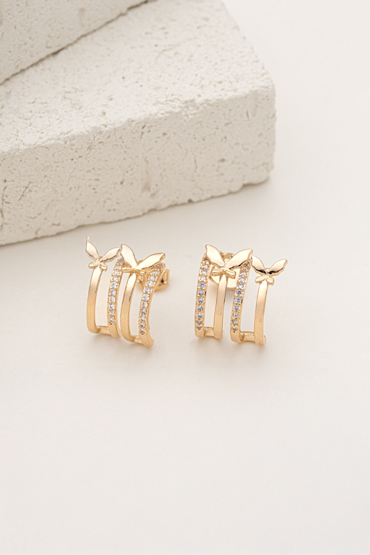 Brinco Borboleta Shine