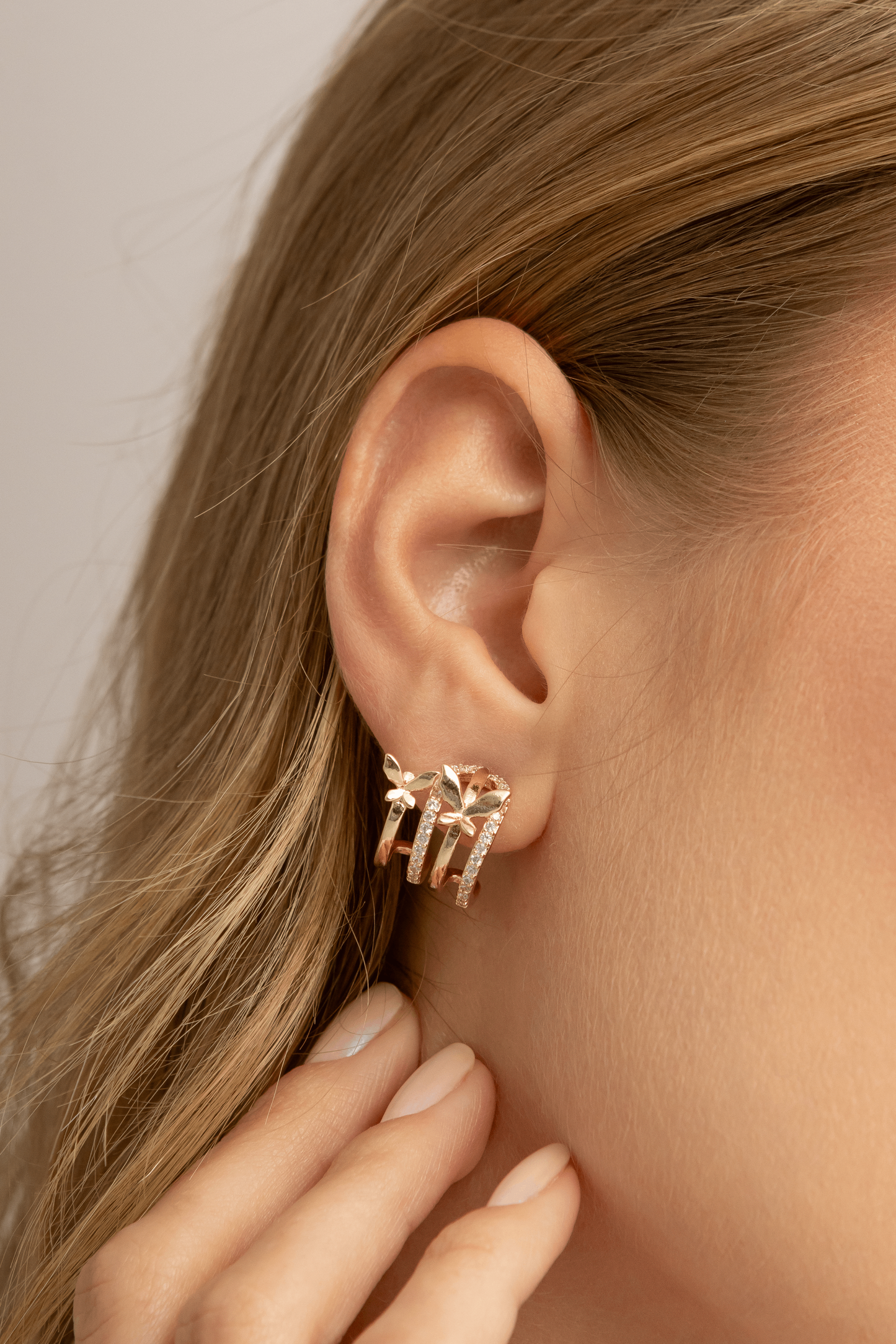 Brinco Borboleta Shine