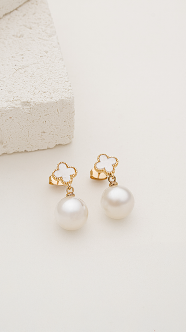 Brinco Pérola Trevo