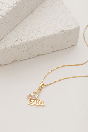 Conjunto Borboleta Cravejada