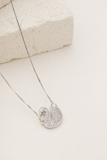 Colar Cisne Cravejado