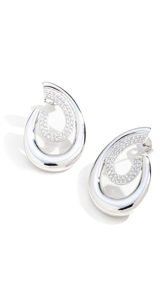 Brinco Curvo com Zircônia