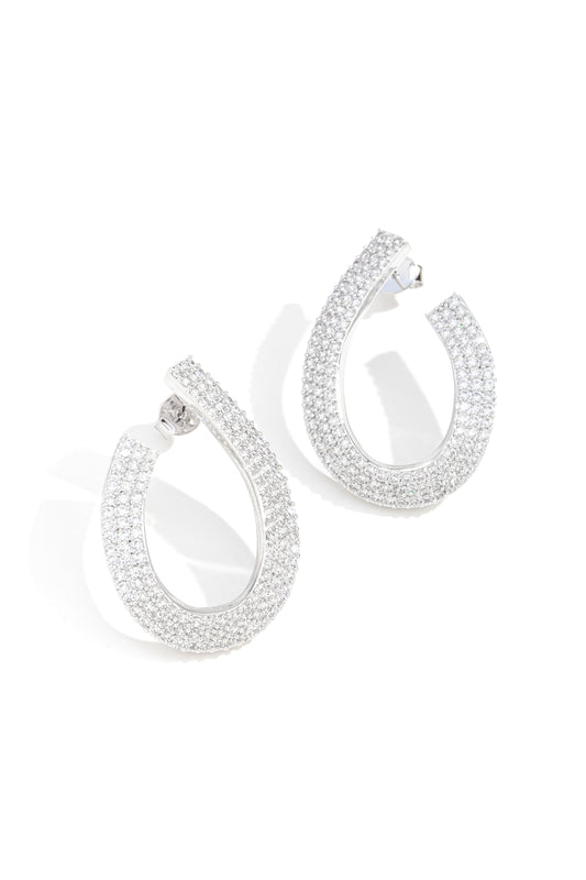 Brinco Curvado Cravejado