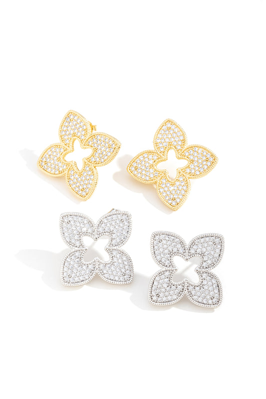 Brinco Trevo Cravejado