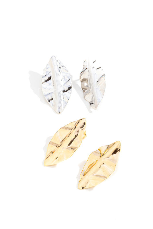 Brinco Folha Amassado