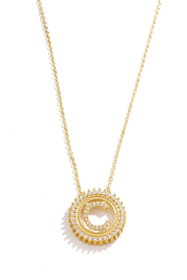 Colar Personalizado com Inicial Cravejada