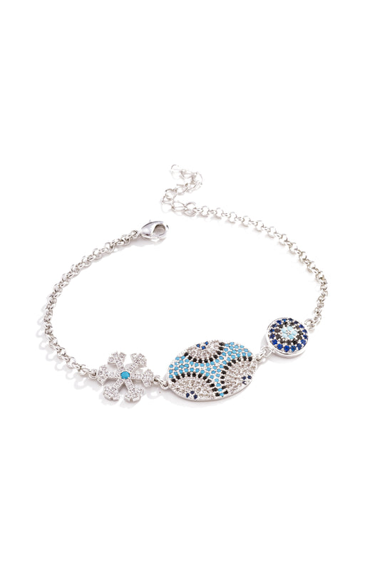 Pulseira Olho Grego Cravejada