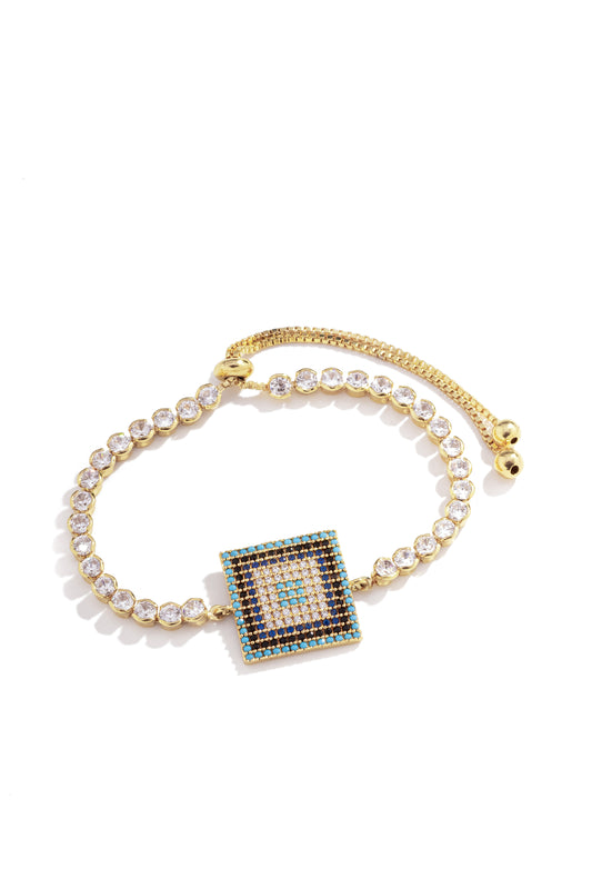 Pulseira Gravatinha Olho Grego Estilizado