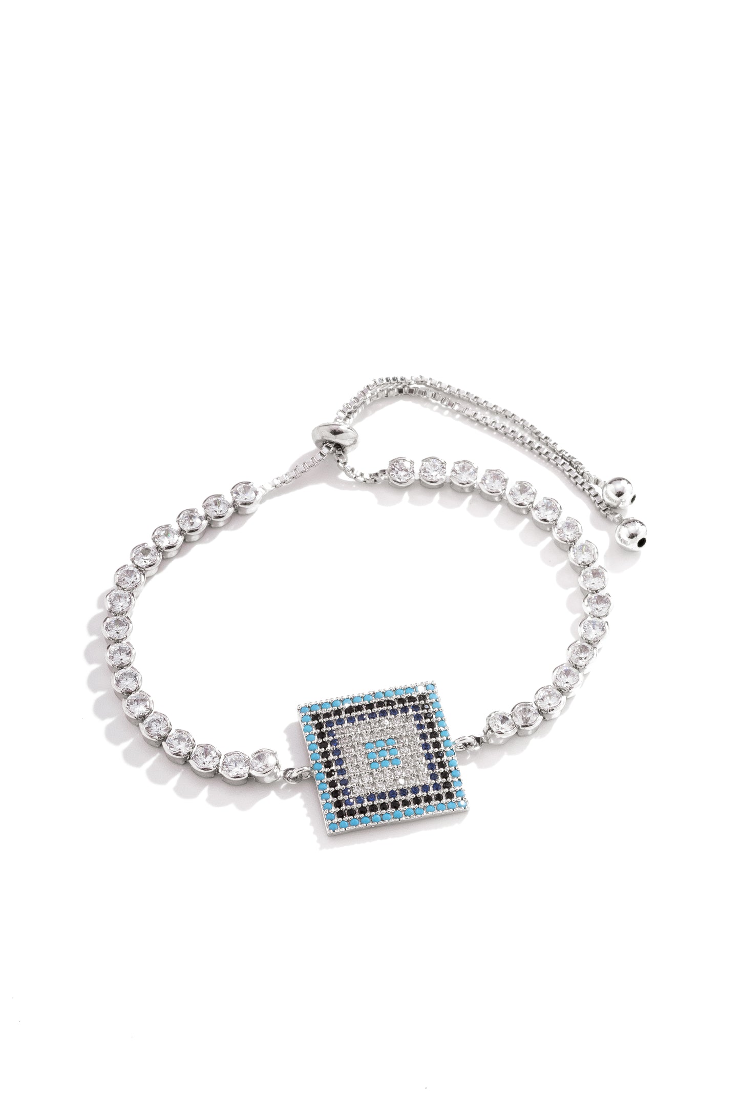 Pulseira Gravatinha Olho Grego Estilizado