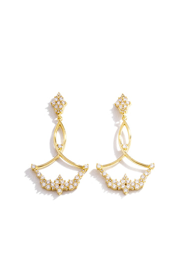 Brinco Vazado Cravejado