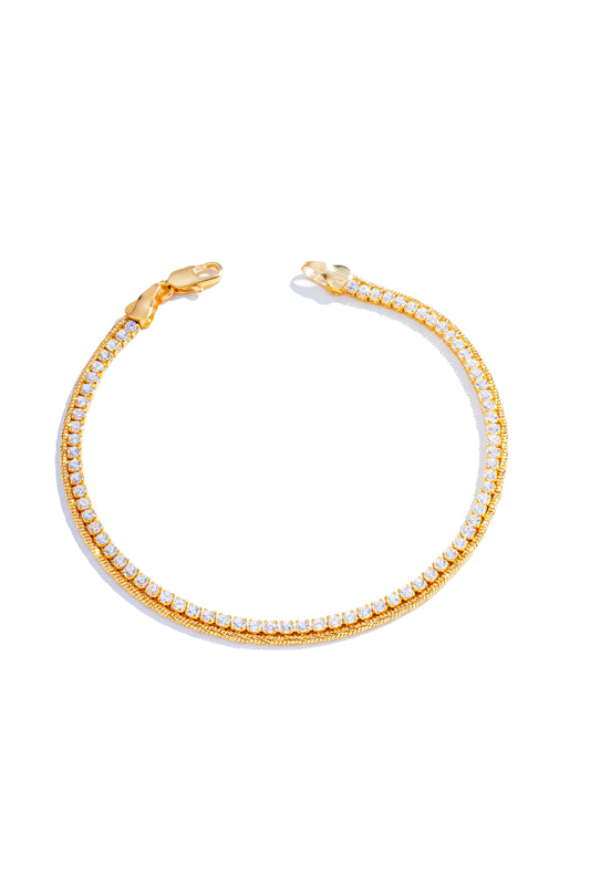 Pulseira Riviera com Zircônia