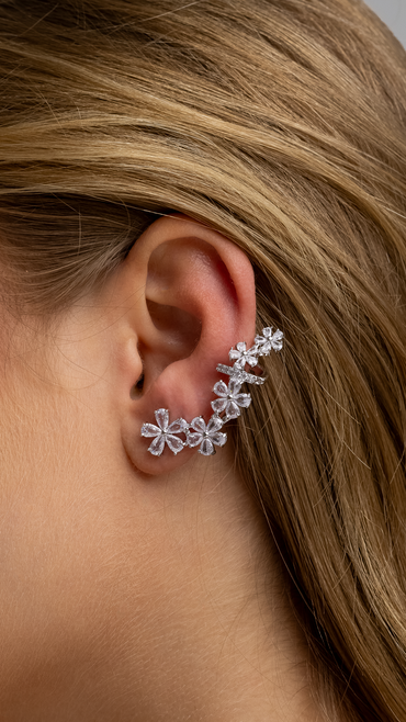Brinco Ear Cuff Floral