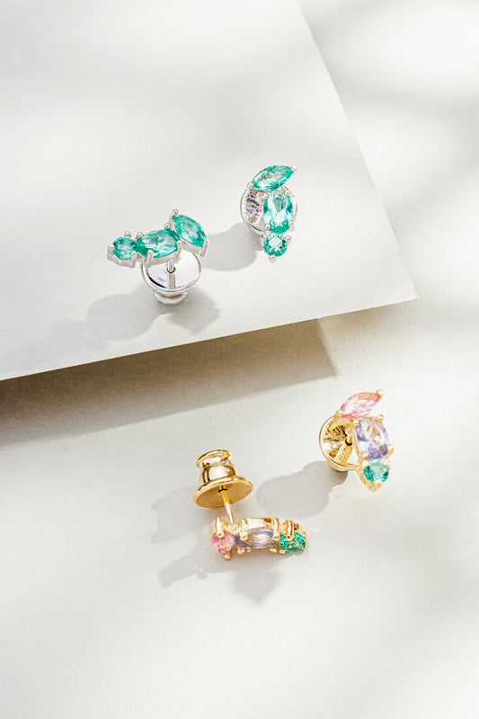 Brinco Ear Cuff com Zircônias