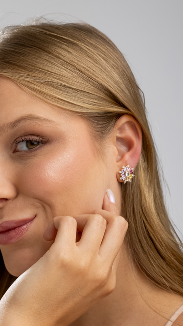 Brinco Zircônias Colors