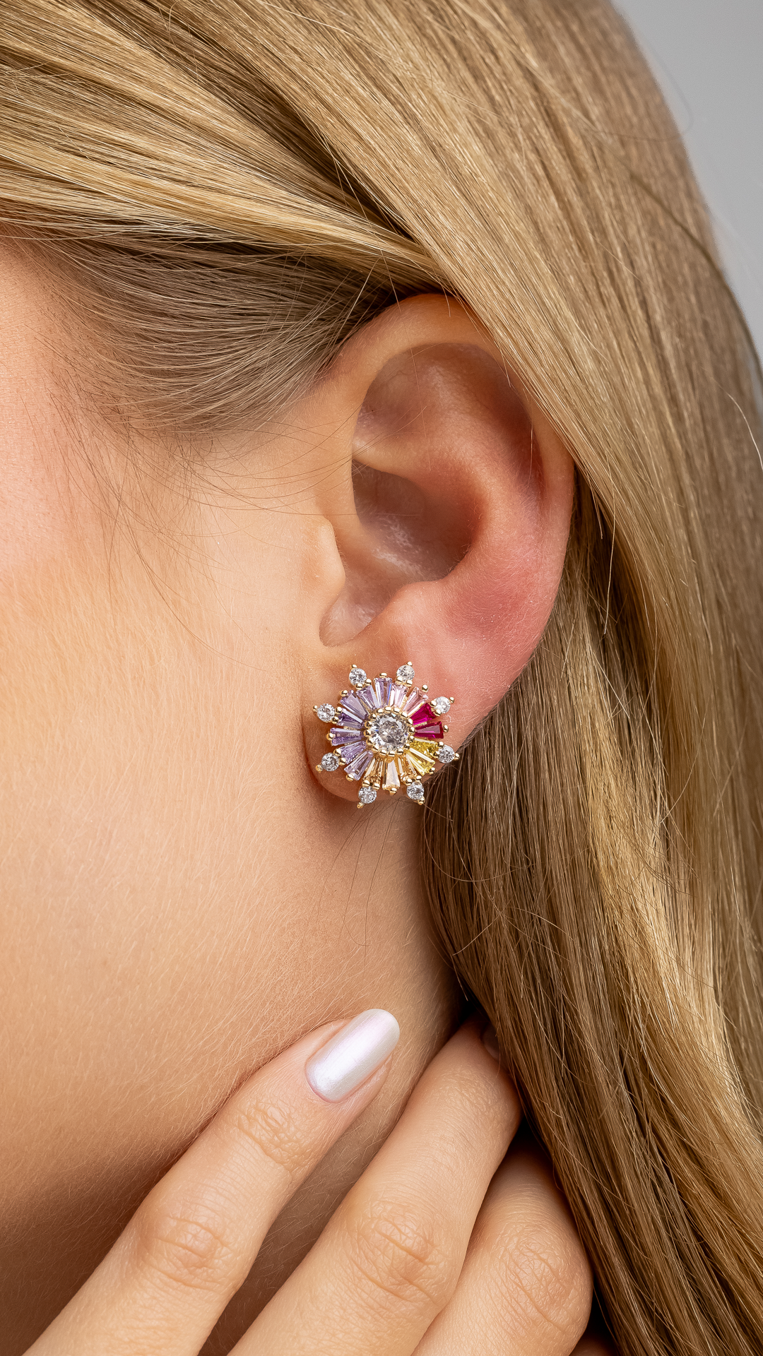 Brinco Zircônias Colors