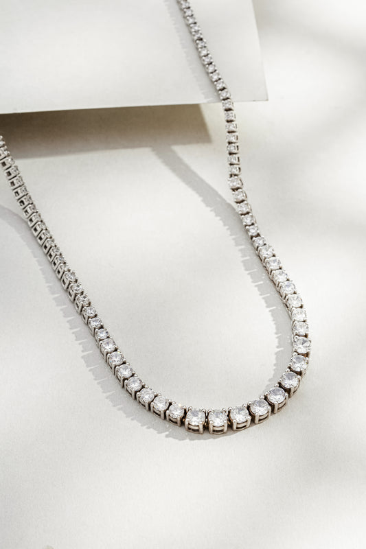 Gargantilha com Zircônias Lapidadas