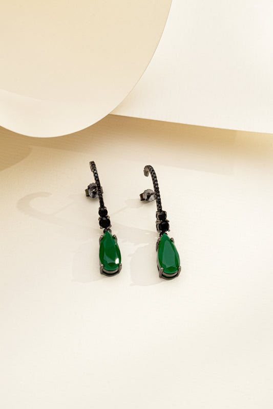 Brinco em Prata Italiana com Zircônia