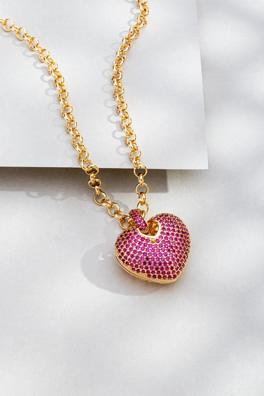 Gargantilha Coração com Zircônia
