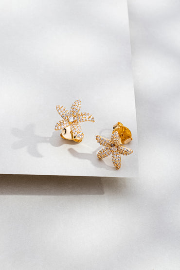 Brinco Estrela com Zircônia