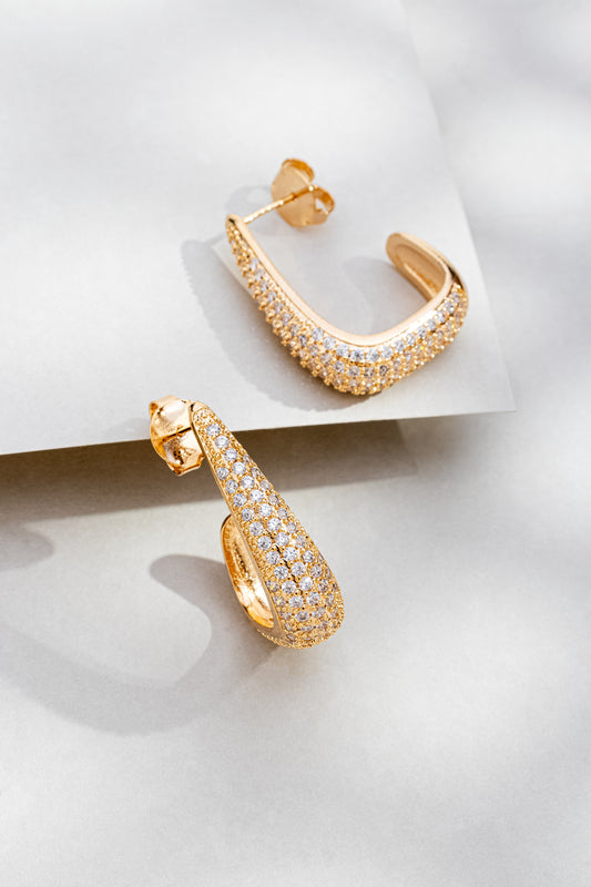 Brinco Argola Cravejada