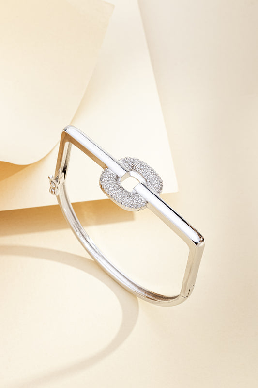 Bracelete Elo com Zircônia