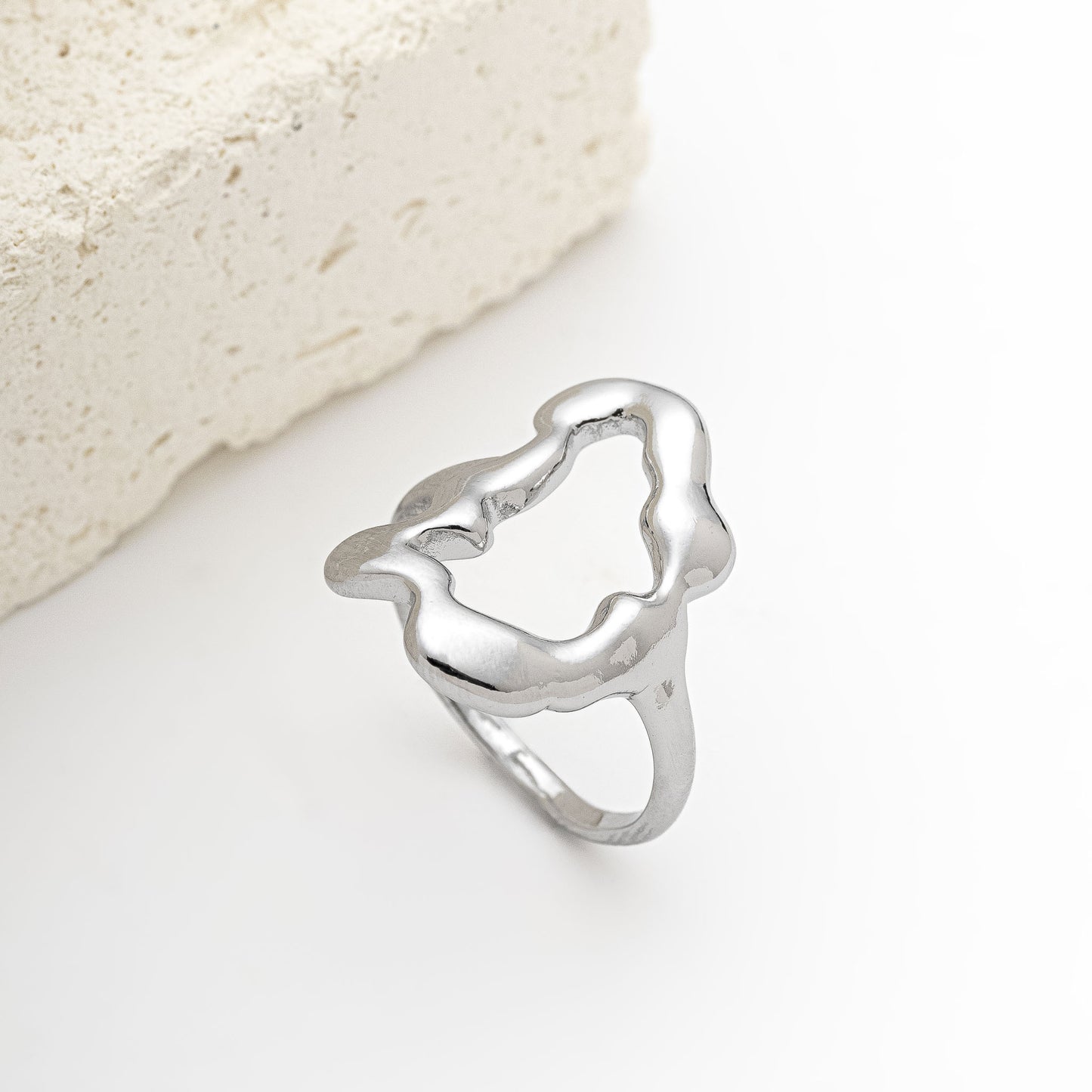 Anel Orgânico Esculpido