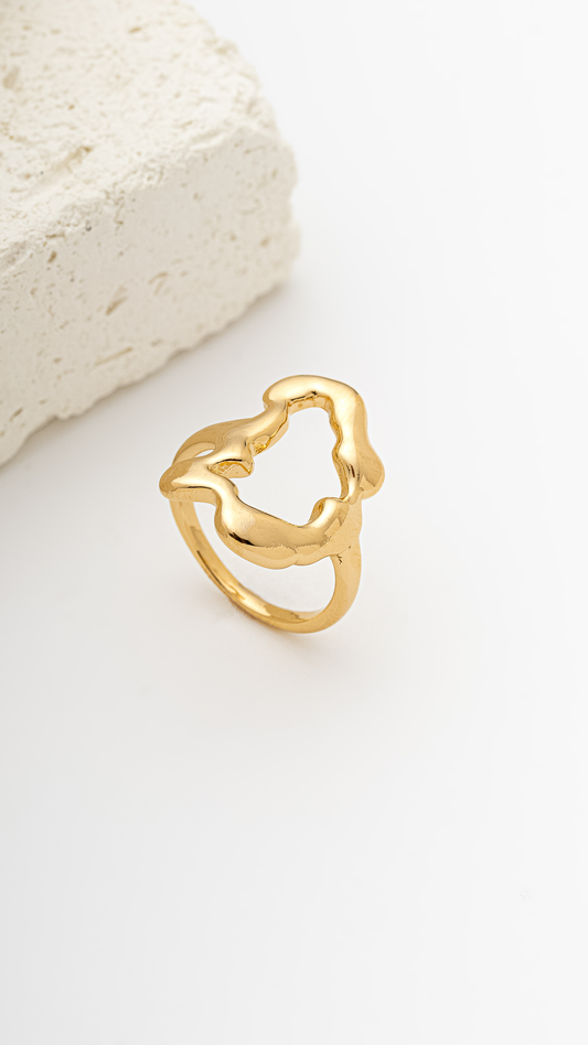 Anel Orgânico Esculpido