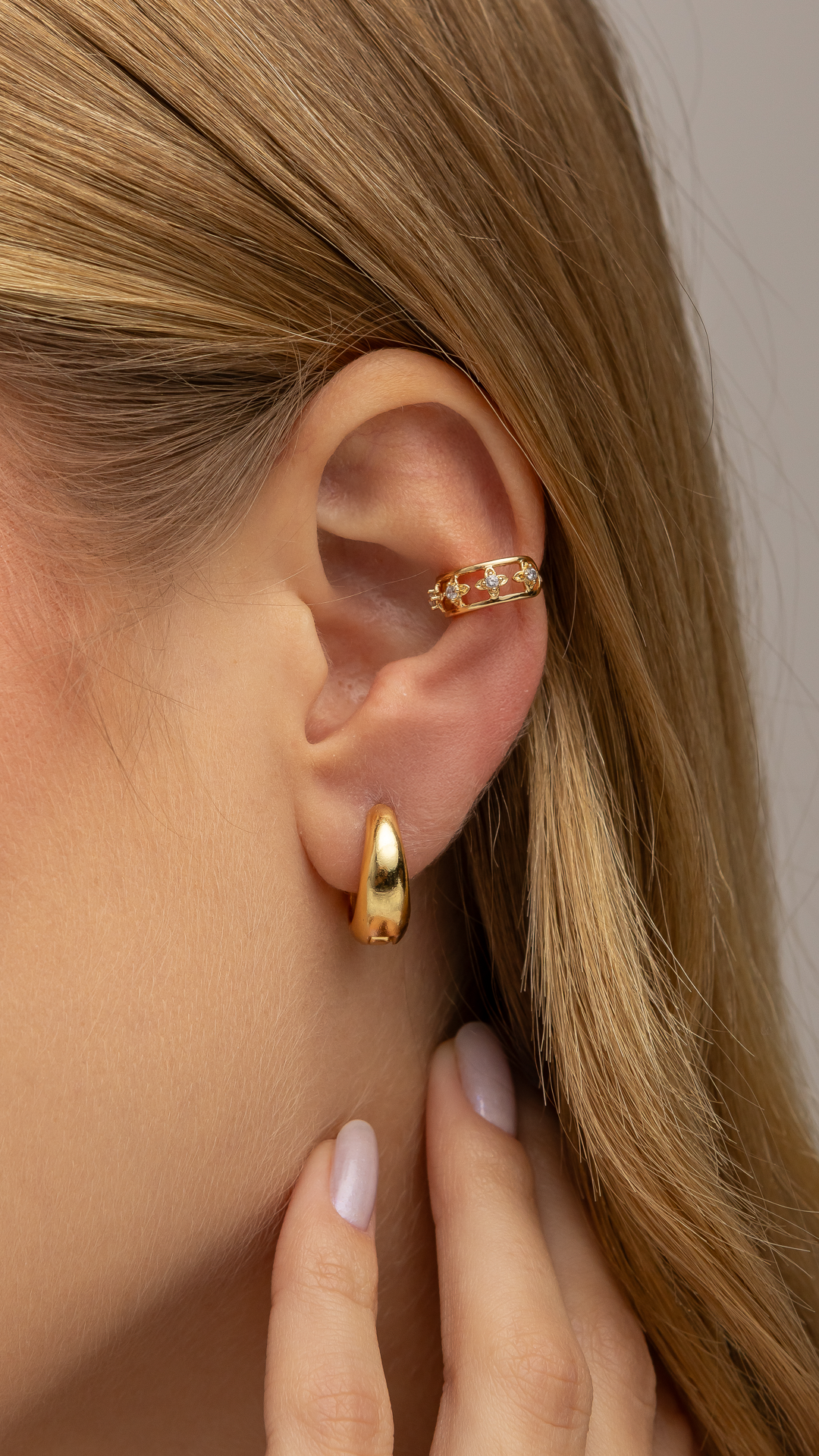 Piercing Fake Flores Cravejadas