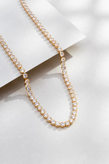 Colar Riviera com Pedras Lapidadas