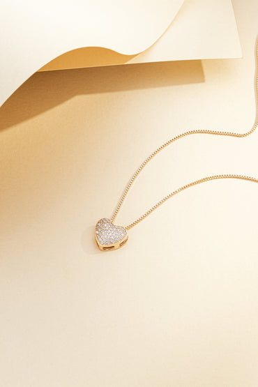 Gargantilha Coração Cravejado