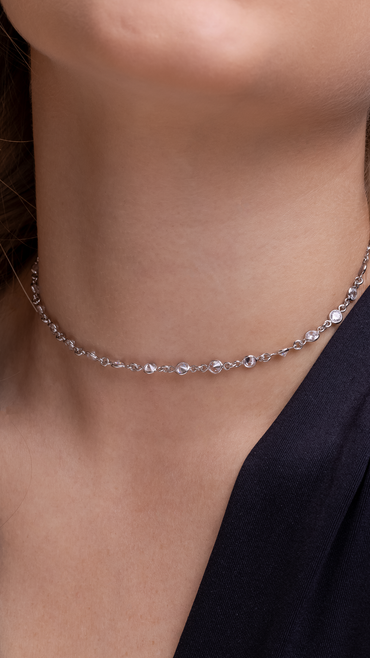 Gargantilha com Zircônia