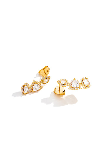Brinco Ear Cuff com Zircônia