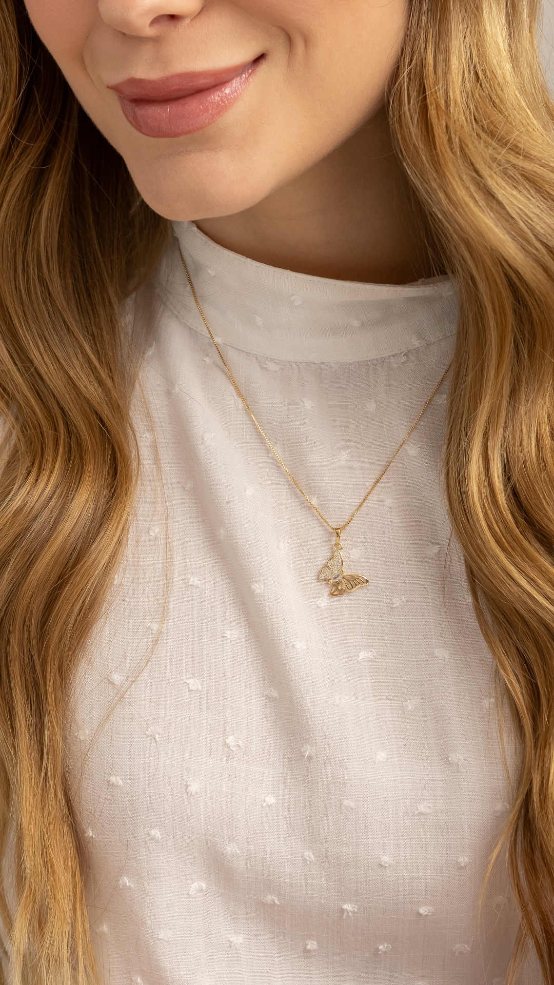 Conjunto Borboleta Cravejada