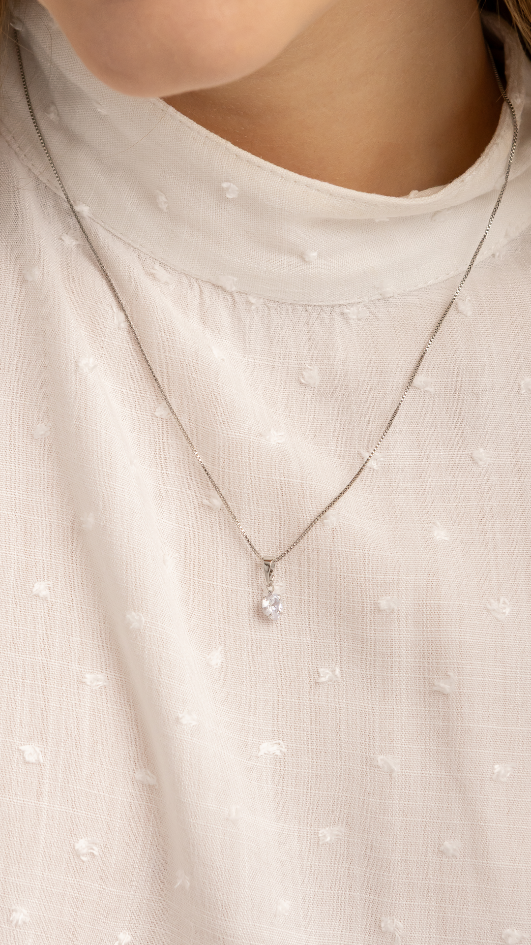 Gargantilha Coração com Zircônia