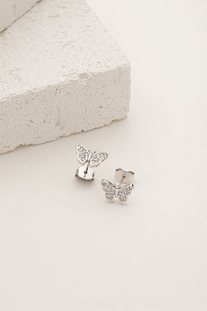 Brinco Borboleta Cravejada