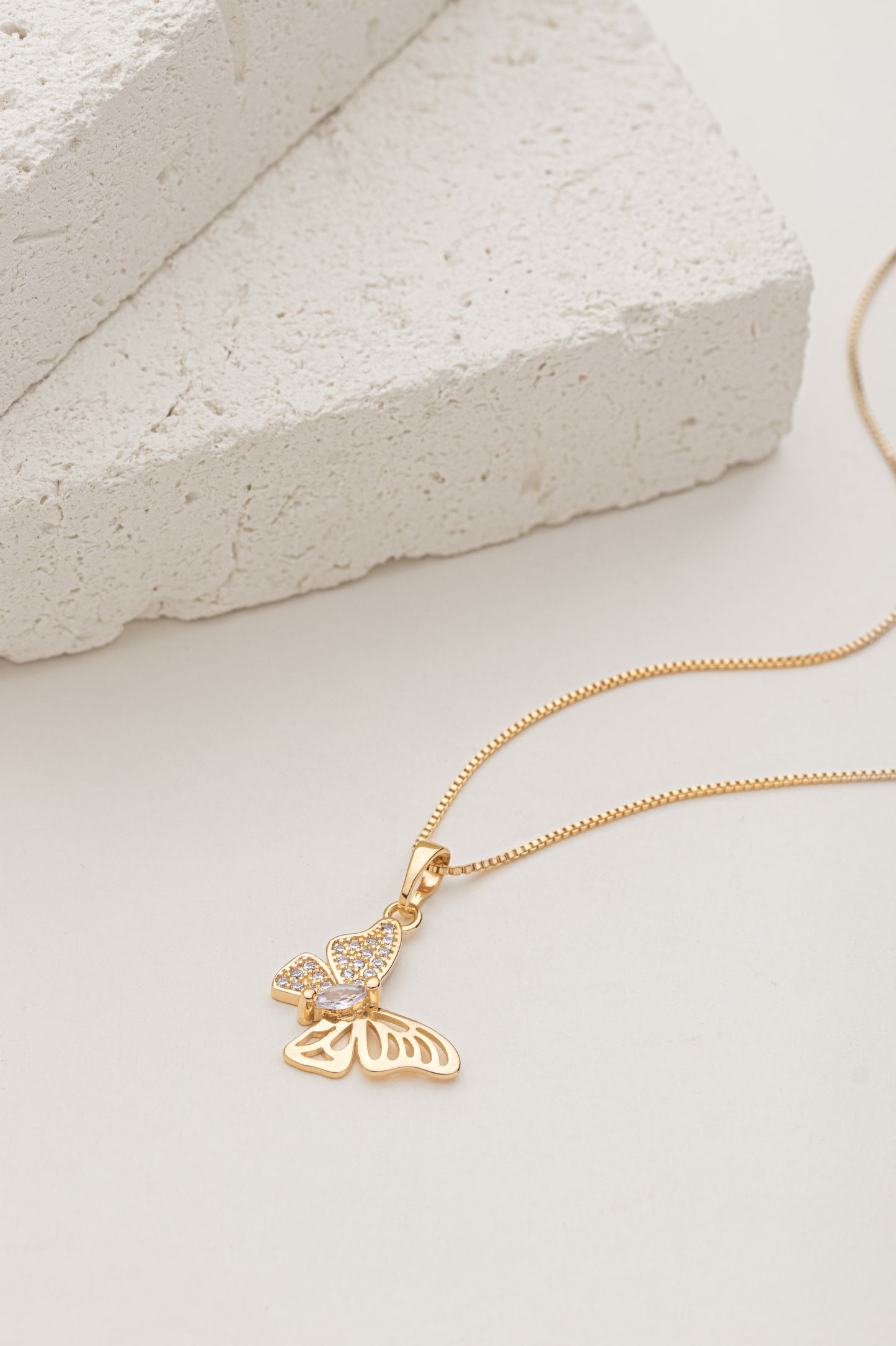 Conjunto Borboleta Cravejada