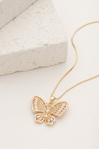 Conjunto Borboleta Cravejada