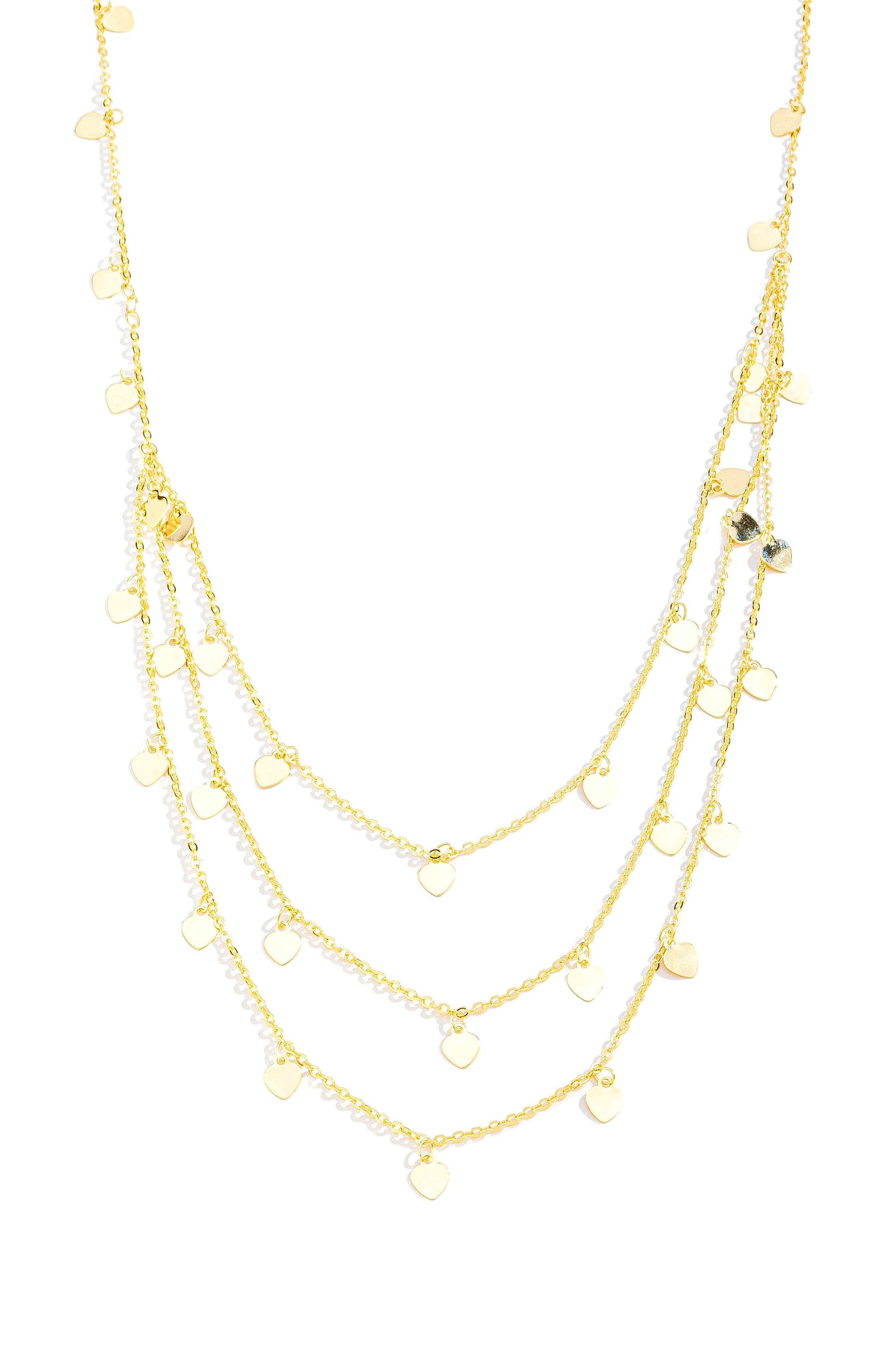 Corrente Corações Tripla