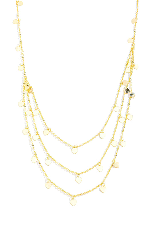 Corrente Corações Tripla