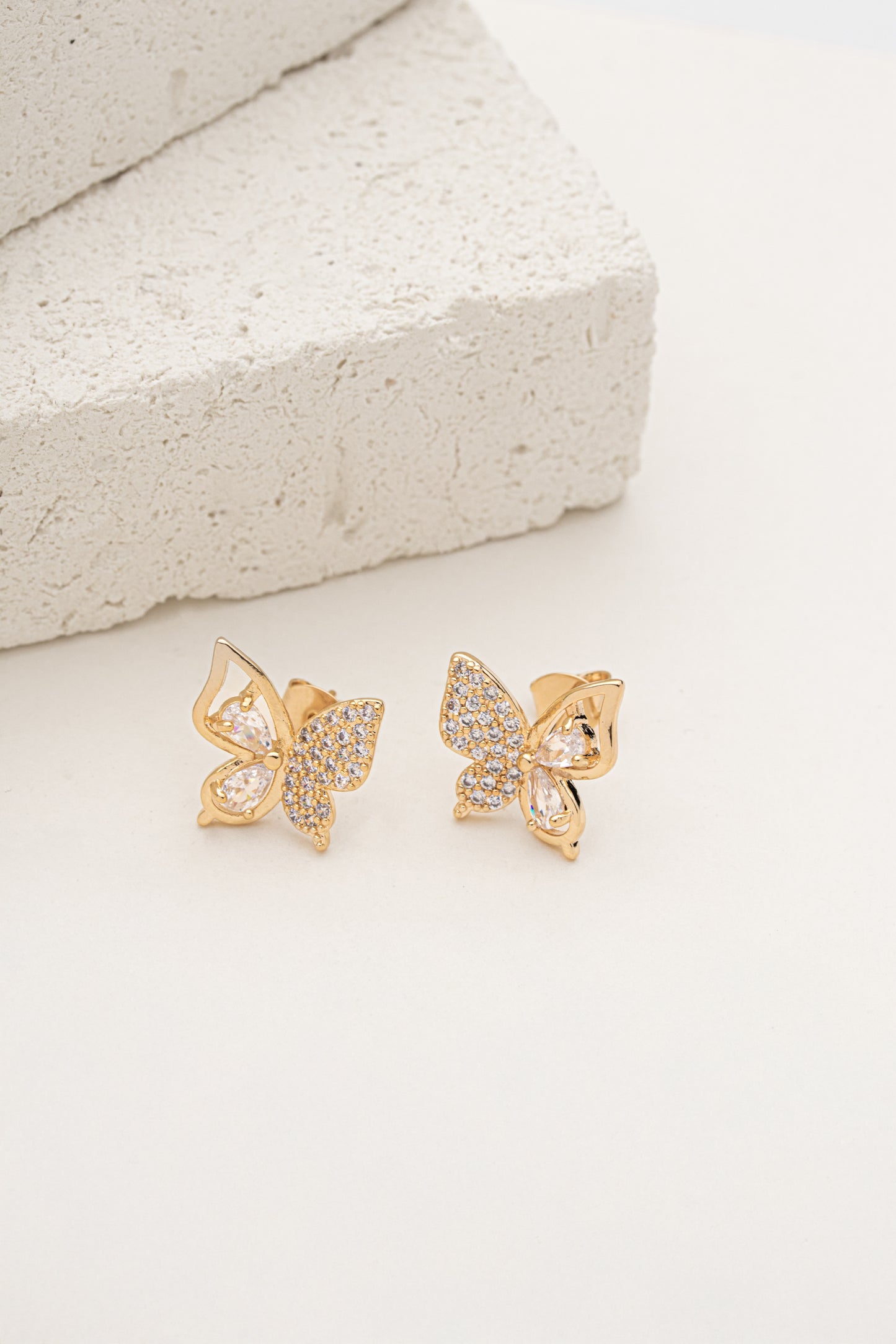 Conjunto Borboleta Cravejada