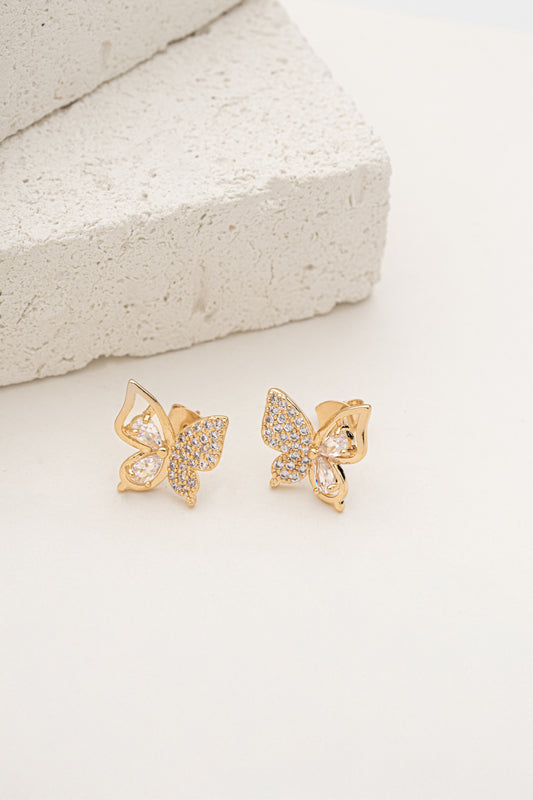 Conjunto Borboleta Cravejada