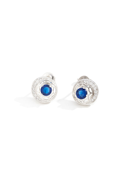 Brinco com Zircônia Azul
