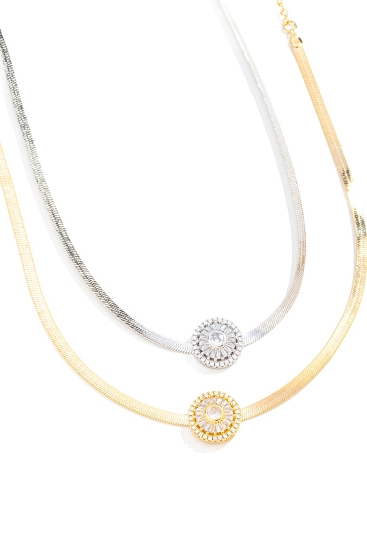 Gargantilha Choker Pizza com Zircônia