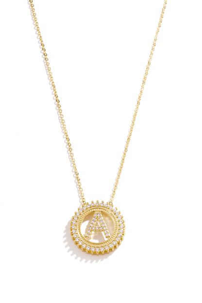 Colar Personalizado com Inicial Cravejada