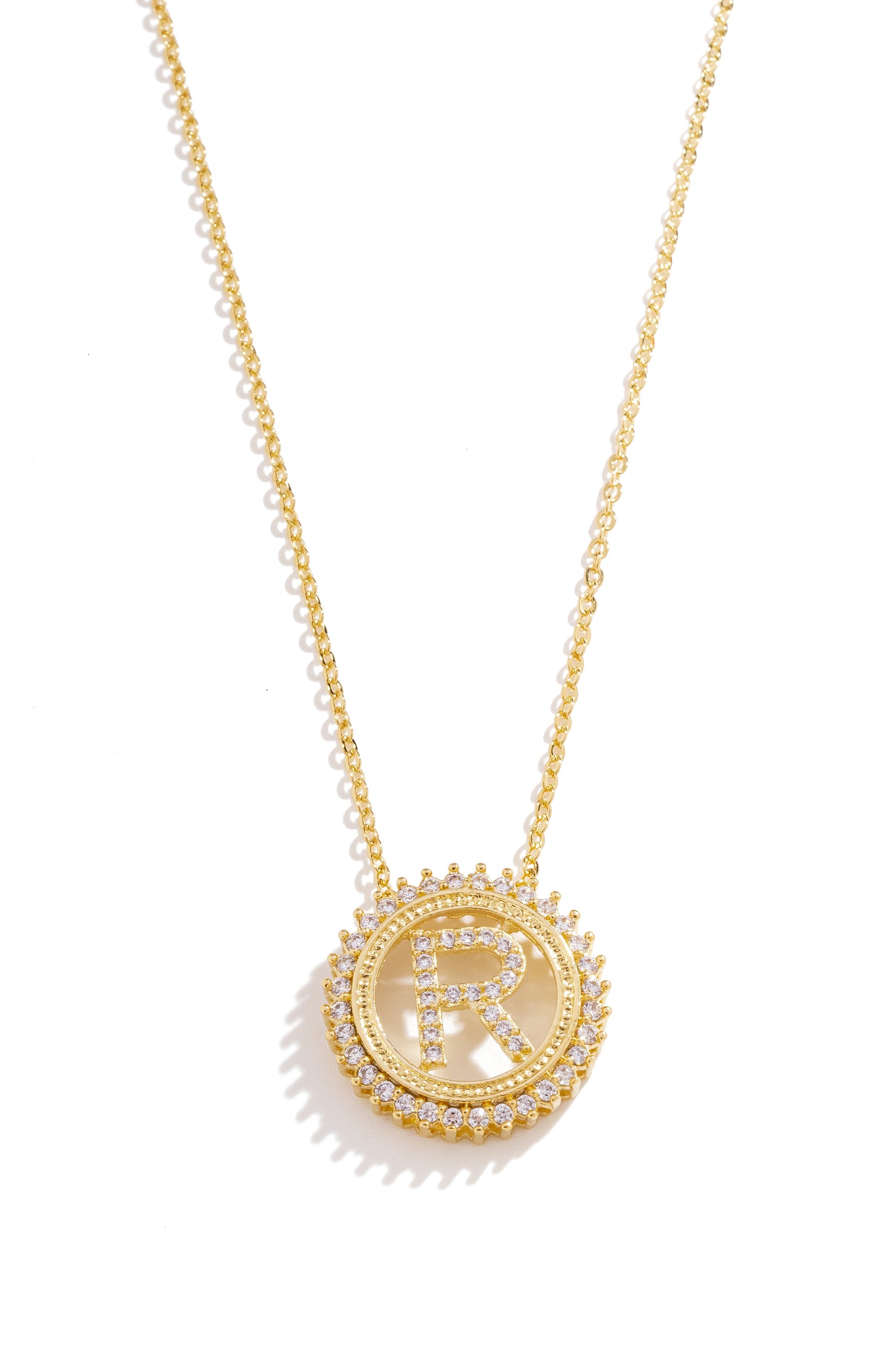 Colar Personalizado com Inicial Cravejada