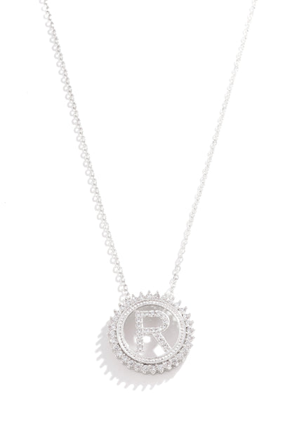 Colar Personalizado com Inicial Cravejada