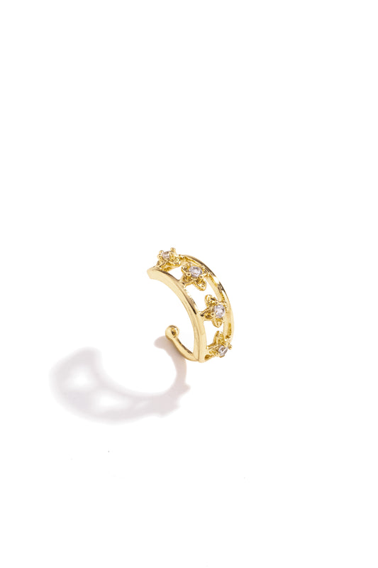 Piercing Fake Flores Cravejadas