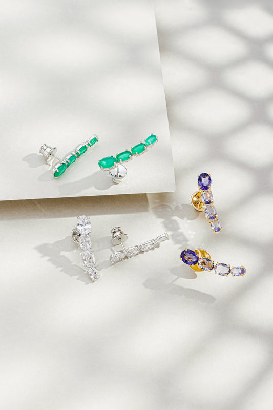 Brinco Ear Cuff com Zircônia