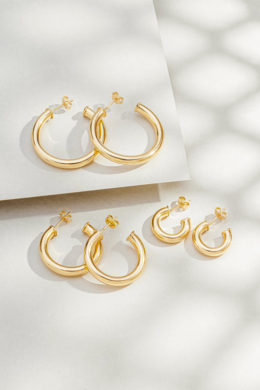 Argolas Banhado a Ouro 18K